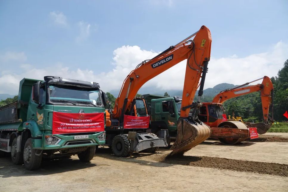 Khu phức hợp du lịch và đô thị nghỉ dưỡng Làng Vân dự kiến sẽ đi vào hoạt động từ năm 2027. Ảnh: XUÂN QUỲNH Khu phức hợp du lịch và đô thị nghỉ dưỡng Làng Vân dự kiến sẽ đi vào hoạt động từ năm 2027. Ảnh: XUÂN QUỲNH