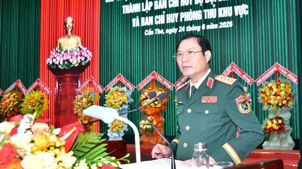 Đại tướng Nguyễn Tân Cương phát biểu chỉ đạo Đại tướng Nguyễn Tân Cương phát biểu chỉ đạo