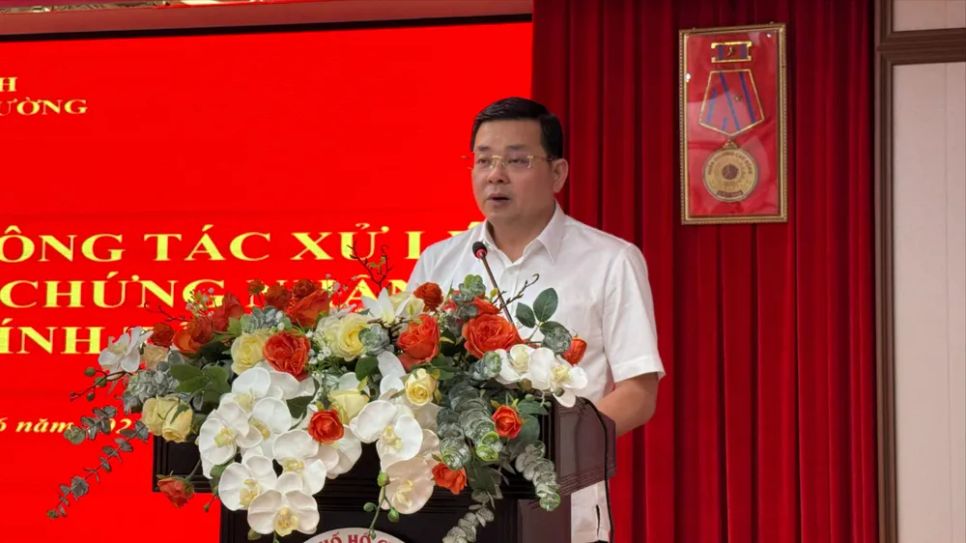 Giám đốc Sở NN-MT TPHCM Nguyễn Toàn Thắng, phát biểu tại buổi tập huấn. Ảnh: THANH HIỀN Giám đốc Sở NN-MT TPHCM Nguyễn Toàn Thắng, phát biểu tại buổi tập huấn. Ảnh: THANH HIỀN