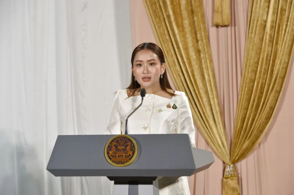 Thủ tướng Thái Lan Paetongtarn Shinawatra tại cuộc họp báo ở Bangkok. Ảnh: THX/TTXVN Thủ tướng Thái Lan Paetongtarn Shinawatra tại cuộc họp báo ở Bangkok. Ảnh: THX/TTXVN