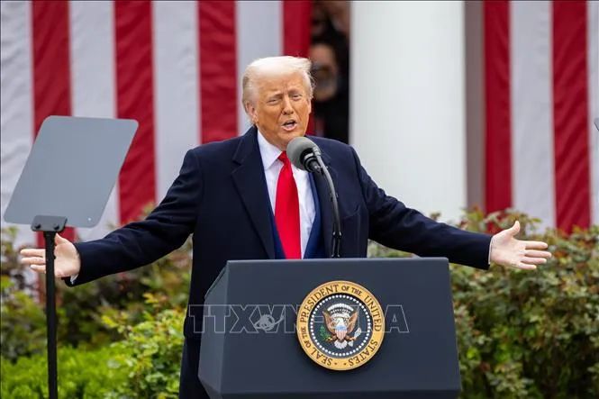 Tổng thống Mỹ Donald Trump. Ảnh: THX/TTXVN Tổng thống Mỹ Donald Trump. Ảnh: THX/TTXVN