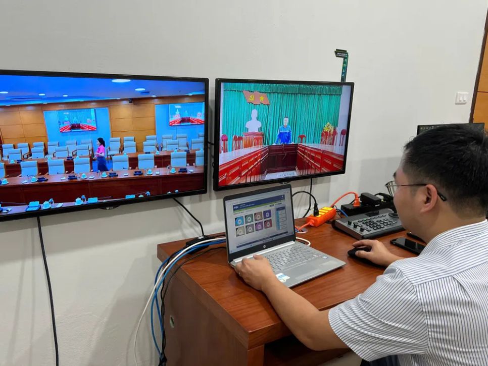 Hơn 3.200 điểm cầu truyền hình được VNPT triển khai kết nối về Trung ương để tới các xã, phường trên cả nước