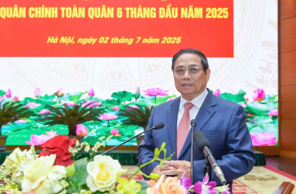 Thủ tướng Phạm Minh Chính phát biểu chỉ đạo hội nghị. Ảnh: VIẾT CHUNG