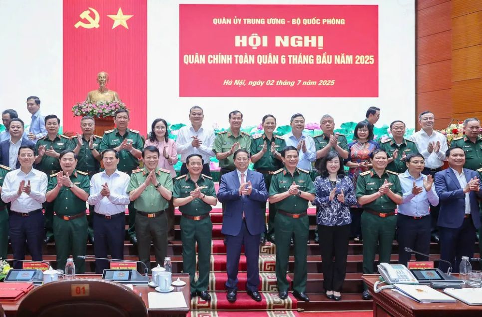 Thủ tướng Phạm Minh Chính và các đại biểu dự hội nghị. Ảnh: VIẾT CHUNG