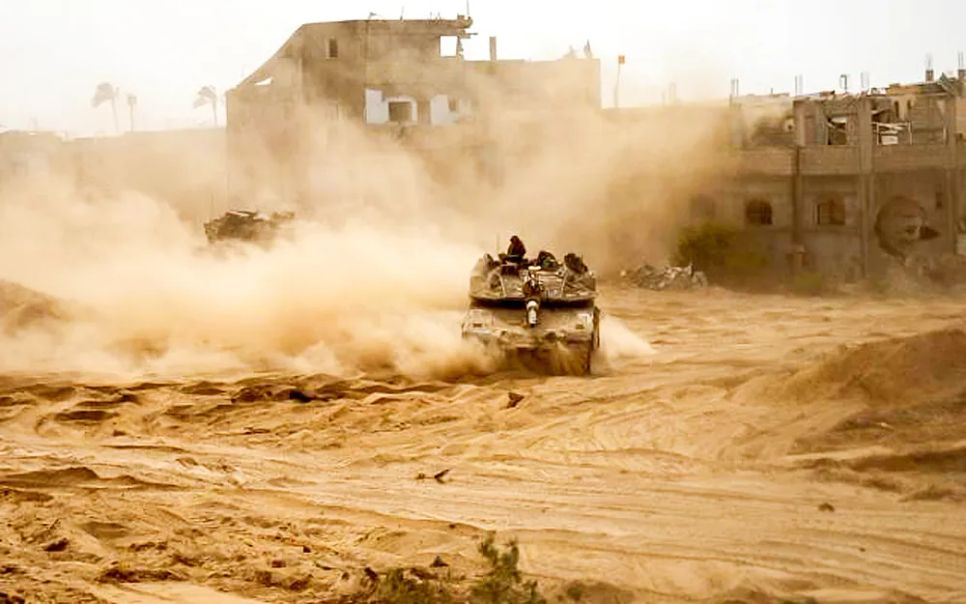 Xe tăng của Israel tại Dải Gaza. Ảnh: TIMES OF ISRAEL