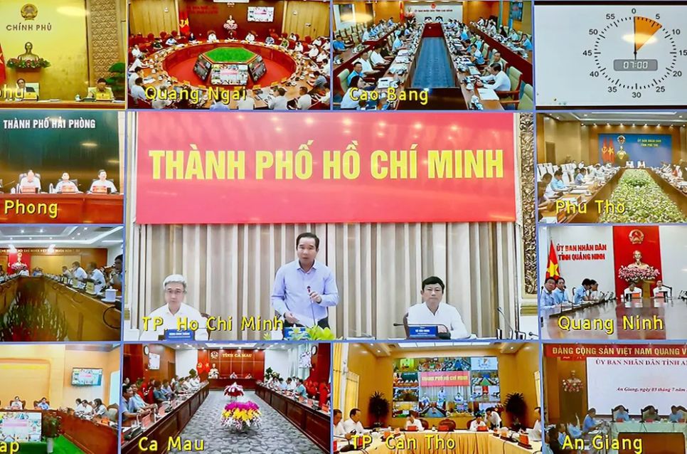 Chủ tịch UBND TPHCM Nguyễn Văn Được phát biểu tại phiên họp Chính phủ, chiều 3-7. Ảnh: VIẾT CHUNG Chủ tịch UBND TPHCM Nguyễn Văn Được phát biểu tại phiên họp Chính phủ, chiều 3-7. Ảnh: VIẾT CHUNG