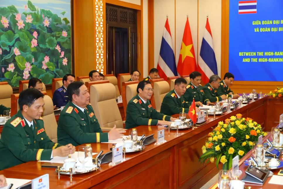 Đoàn đại biểu cấp cao Quân đội Nhân dân Việt Nam tại hội đàm Đoàn đại biểu cấp cao Quân đội Nhân dân Việt Nam tại hội đàm