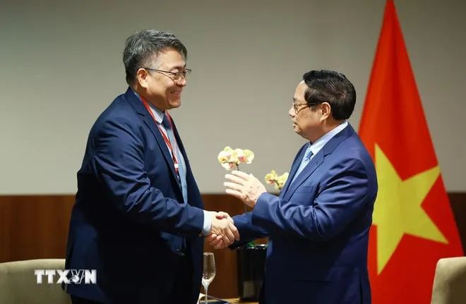 Thủ tướng Phạm Minh Chính tiếp lãnh đạo Tập đoàn Granja Fujikura, hoạt động trong lĩnh vực nông nghiệp công nghệ cao tại Brazil, thuộc hệ thống Granja Fujikura. Ảnh: TTXVN Thủ tướng Phạm Minh Chính tiếp lãnh đạo Tập đoàn Granja Fujikura, hoạt động trong lĩnh vực nông nghiệp công nghệ cao tại Brazil, thuộc hệ thống Granja Fujikura. Ảnh: TTXVN