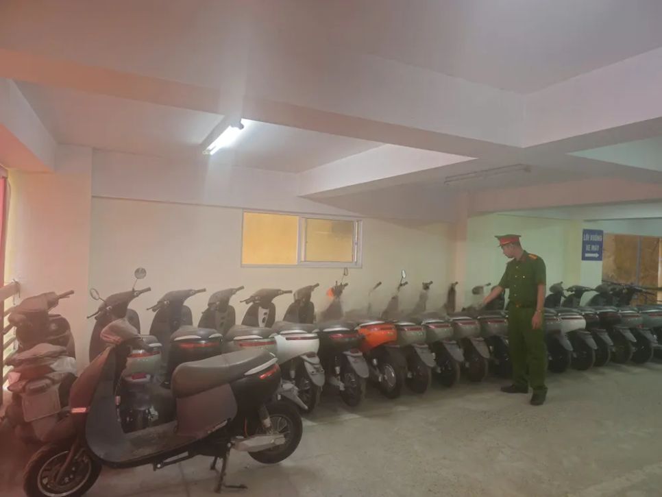 Số lượng lớn xe máy điện bị phát hiện làm giả nhãn hiệu