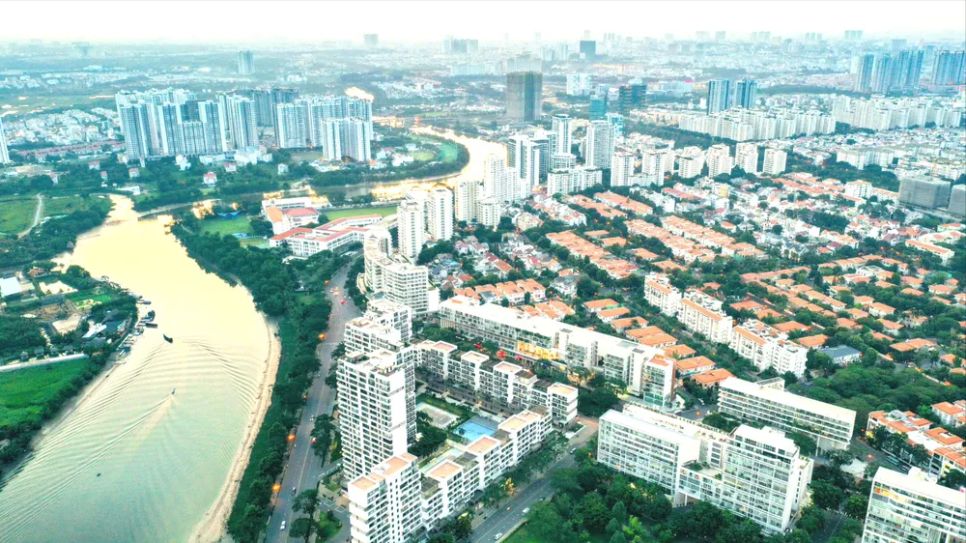 Khu đô thị Phú Mỹ Hưng, TPHCM sẽ được tiếp tục mở rộng về phía Nam. Ảnh: HOÀNG HÙNG