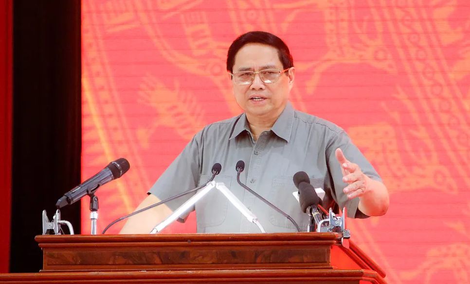 Thủ tướng Chính phủ Phạm Minh Chính phát biểu chỉ đạo tại buổi làm việc Thủ tướng Chính phủ Phạm Minh Chính phát biểu chỉ đạo tại buổi làm việc