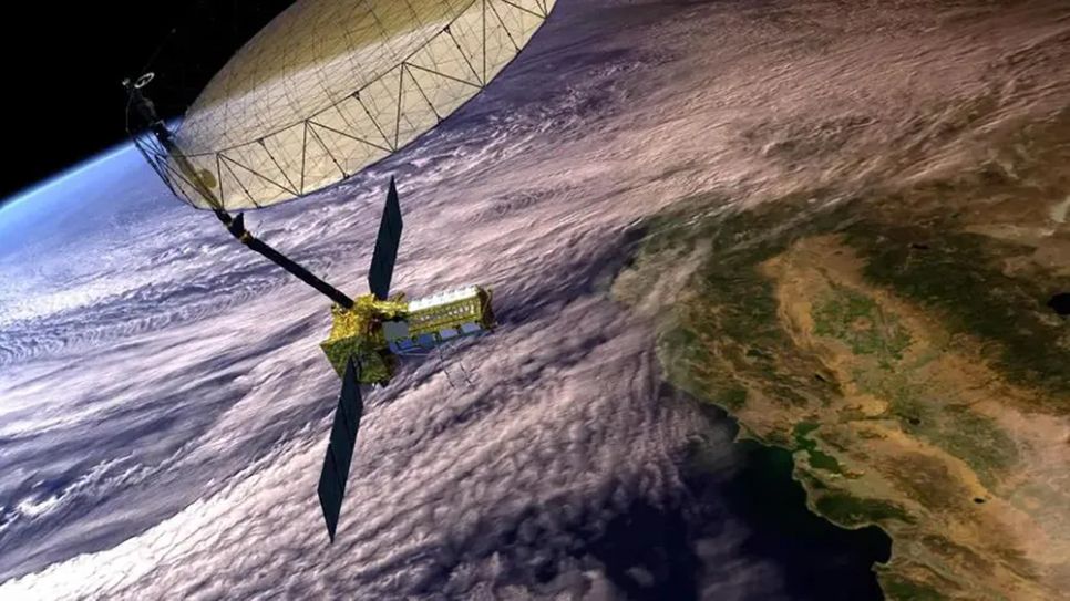 Hình ảnh mô phỏng vệ tinh NISAR. Ảnh: NASA Hình ảnh mô phỏng vệ tinh NISAR. Ảnh: NASA