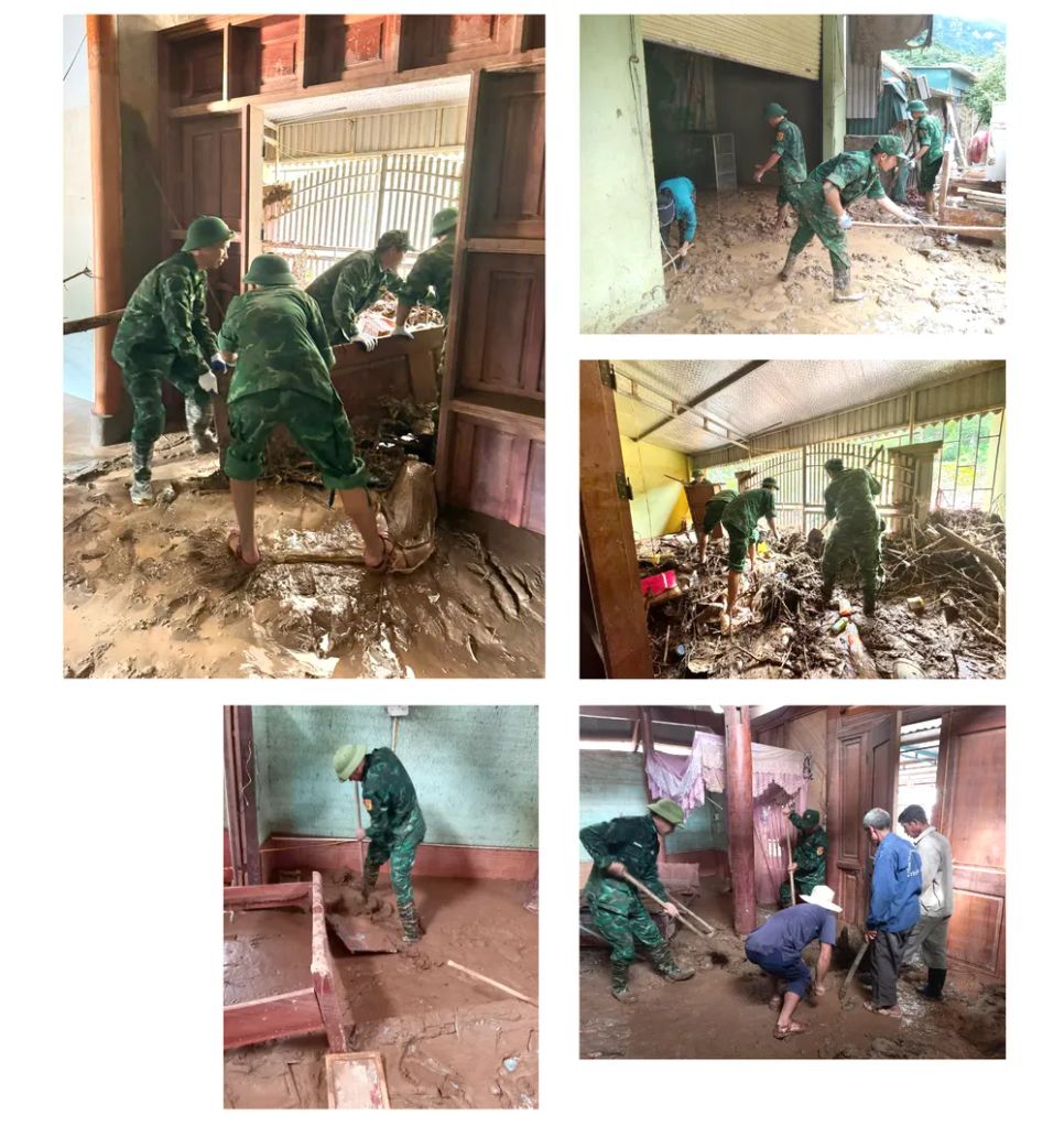 Đồn Biên phòng Mỹ Lý hiện xã này đang bị cô lập. Ảnh: MINH TUẤN - HOÀNG NGỌC