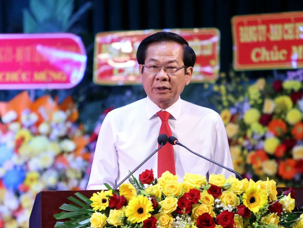 Bí thư Thành ủy TP Cần Thơ Đỗ Thanh Bình phát biểu tại buổi lễ Bí thư Thành ủy TP Cần Thơ Đỗ Thanh Bình phát biểu tại buổi lễ