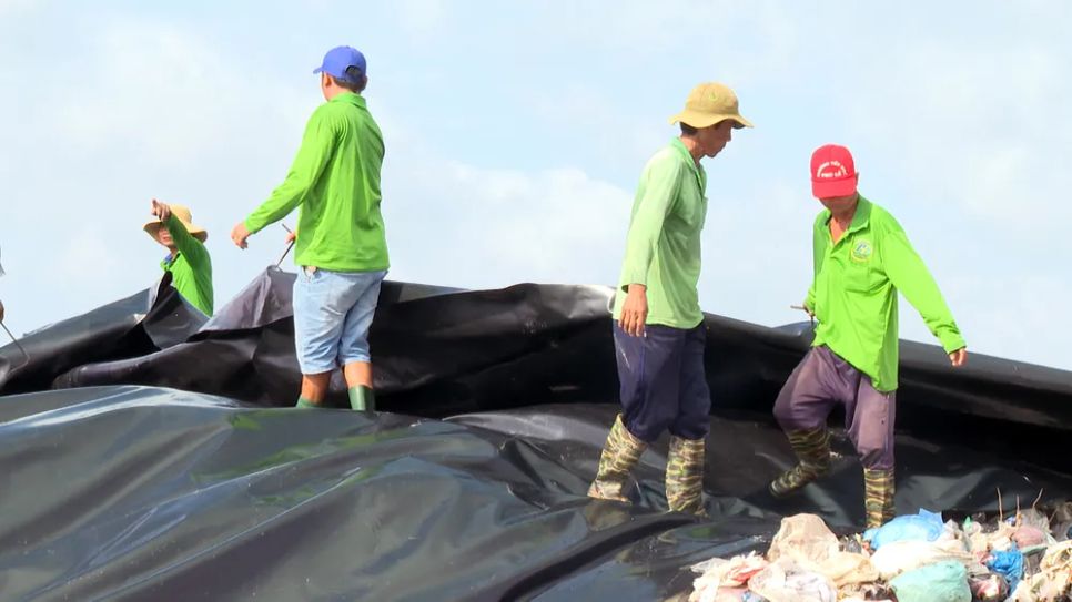 Mùi hôi quanh bãi rác An Hiệp đã giảm đáng kể Mùi hôi quanh bãi rác An Hiệp đã giảm đáng kể