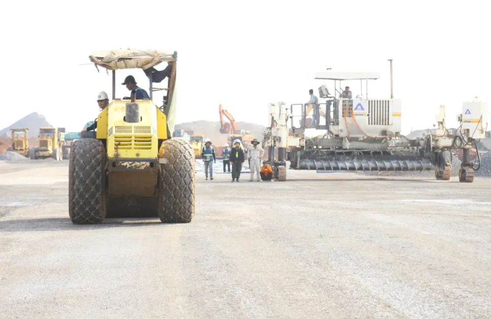 Các phương tiện, máy móc được huy động để thi công sân bay Long Thành Các phương tiện, máy móc được huy động để thi công sân bay Long Thành
