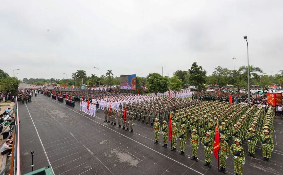 Quang cảnh buổi kiểm tra huấn luyện Quang cảnh buổi kiểm tra huấn luyện