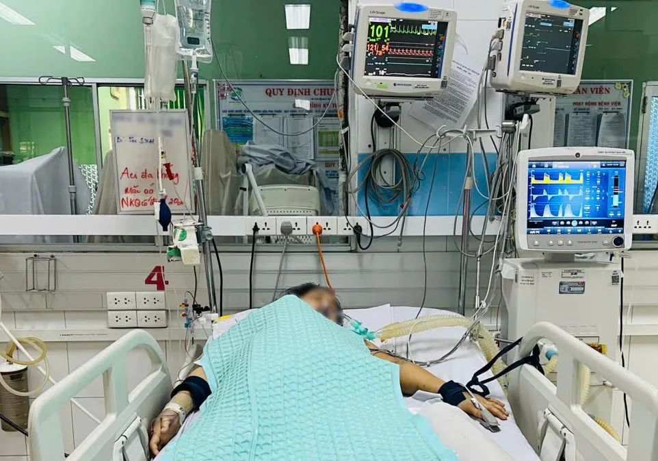 Bệnh nhân M.T.N.Q. trong thời gian điều trị Bệnh nhân M.T.N.Q. trong thời gian điều trị