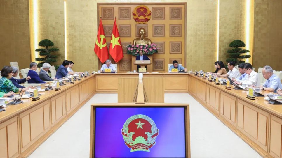 Thủ tướng Phạm Minh Chính chủ trì cuộc làm việc với Ban Nghiên cứu phát triển kinh tế tư nhân. Ảnh: VIẾT CHUNG Thủ tướng Phạm Minh Chính chủ trì cuộc làm việc với Ban Nghiên cứu phát triển kinh tế tư nhân. Ảnh: VIẾT CHUNG