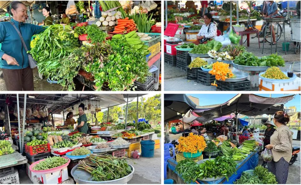 Chợ cá đồng vùng biên mùa nước nổi