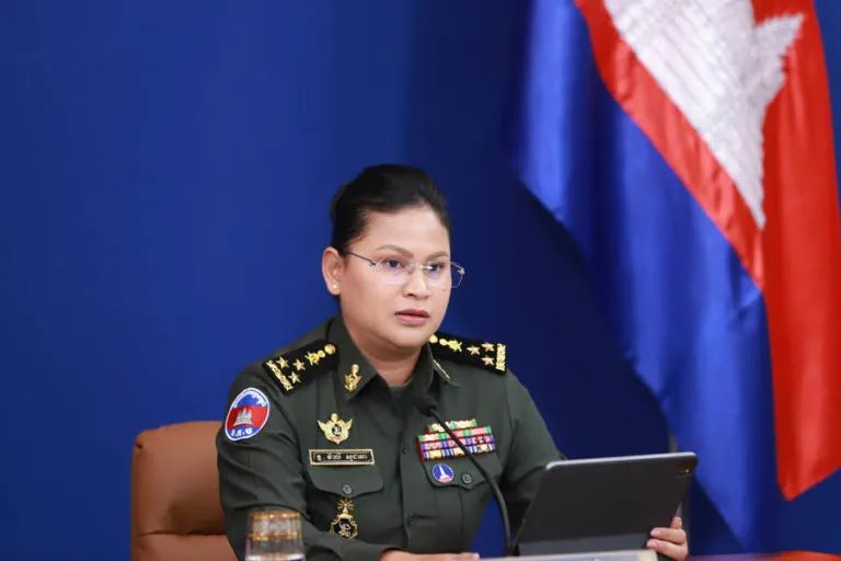 Người phát ngôn Bộ Quốc phòng Campuchia Maly Socheata. Ảnh: CPP.ORG.KH