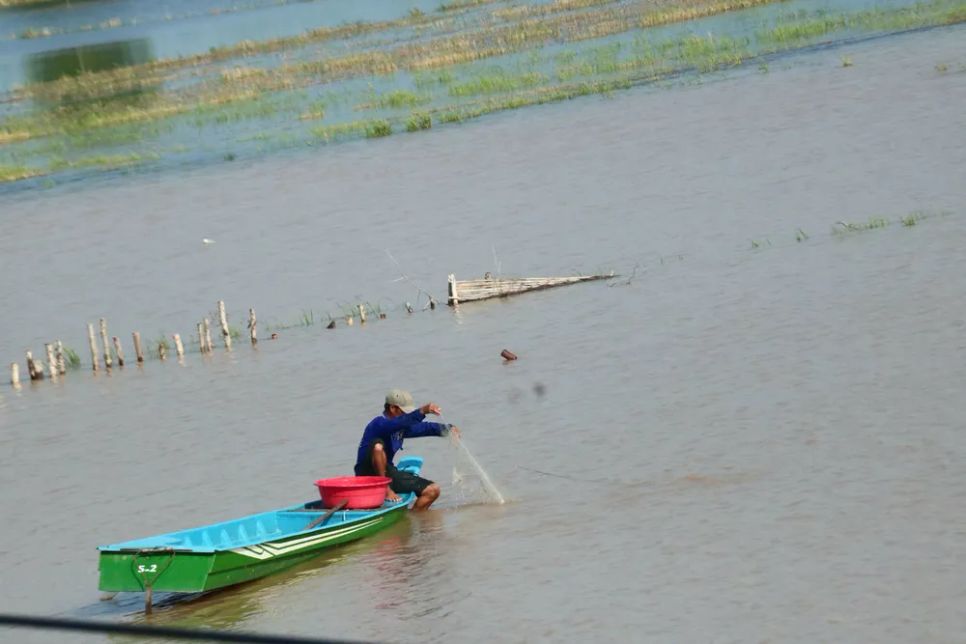 <p>Nông dân chuẩn bị ngư cụ, thả lưới đánh bắt cá</p> <p>Nông dân chuẩn bị ngư cụ, thả lưới đánh bắt cá</p>