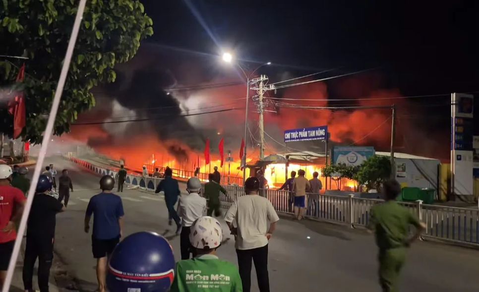 <i>Hiện trường vụ cháy</i>