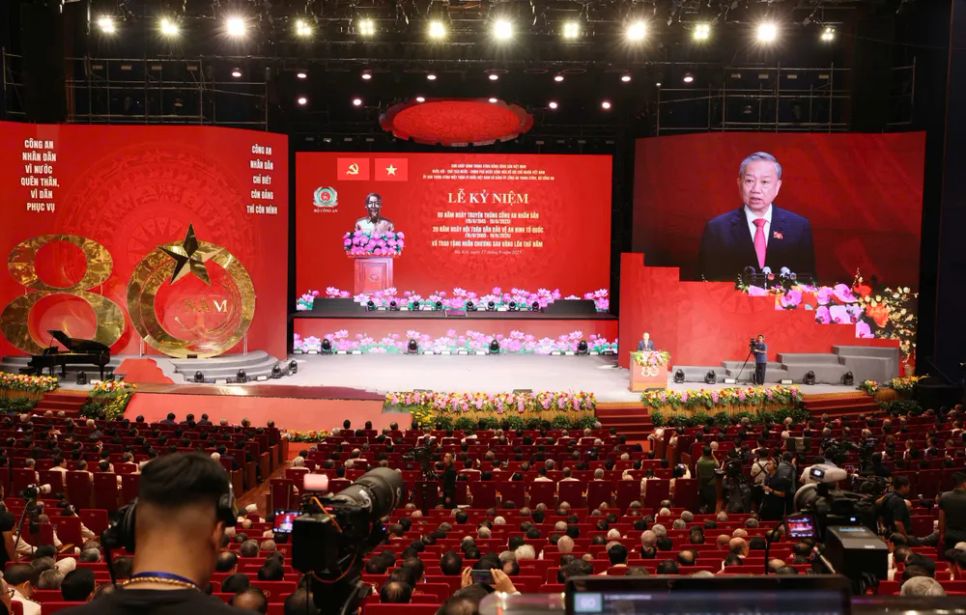 Quang cảnh buổi lễ kỷ niệm. Ảnh: QUANG PHÚC Quang cảnh buổi lễ kỷ niệm. Ảnh: QUANG PHÚC