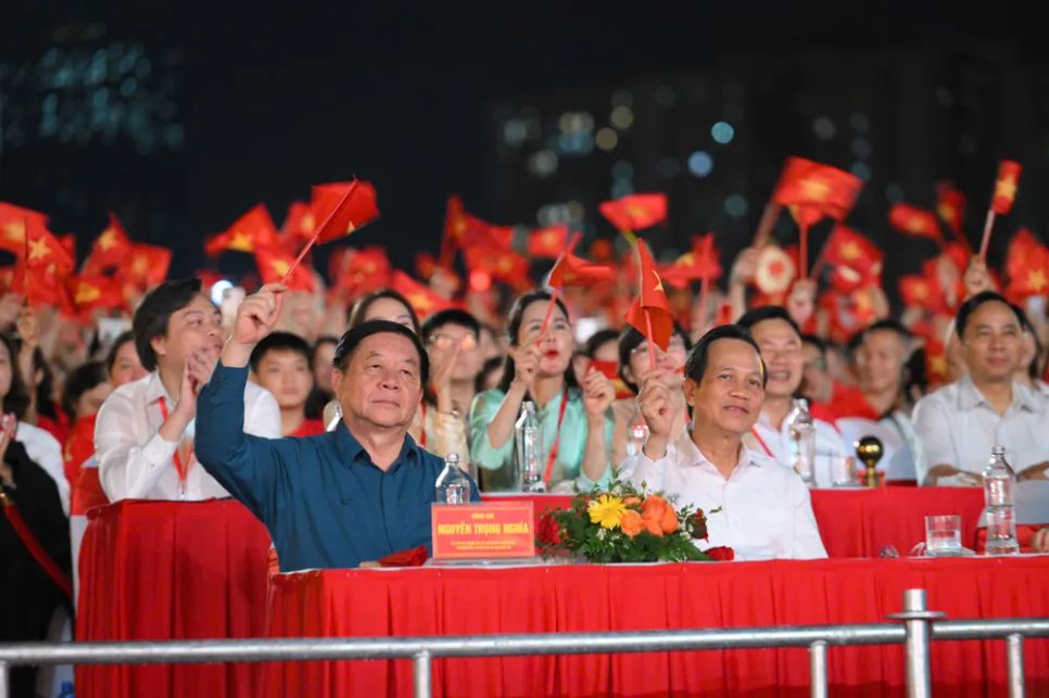 Trưởng Ban Tuyên giáo và Dân vận Trung ương Nguyễn Trọng Nghĩa tham dự chương trình Trưởng Ban Tuyên giáo và Dân vận Trung ương Nguyễn Trọng Nghĩa tham dự chương trình