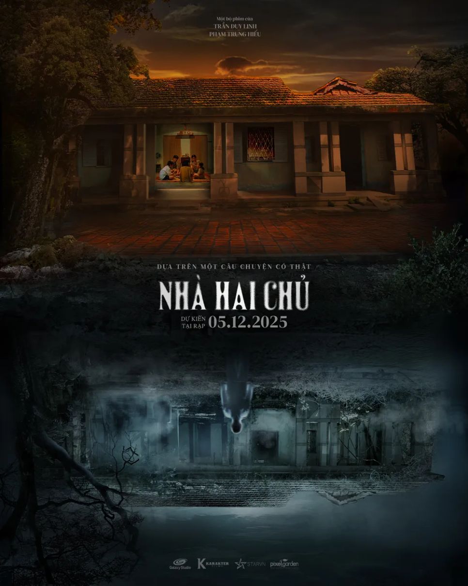 <i>Firstlook poster phim Nhà hai chủ. Ảnh: ĐPCC</i>