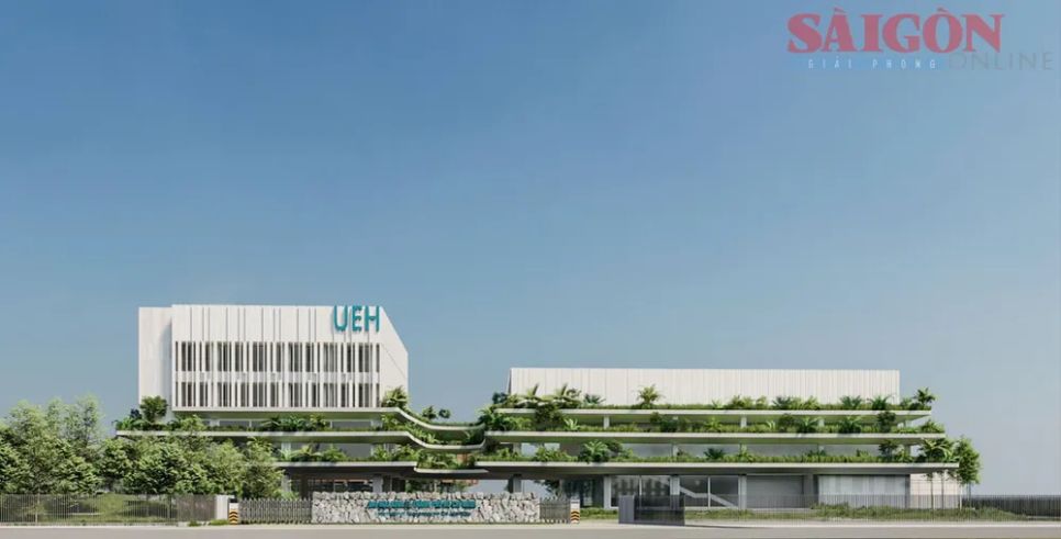 Phối cảnh dự án Cơ sở đào tạo và nghiên cứu của Đại học Kinh tế TPHCM tại Nha Trang (UEH Nexus Campus Nha Trang). Ảnh: UEH Phối cảnh dự án Cơ sở đào tạo và nghiên cứu của Đại học Kinh tế TPHCM tại Nha Trang (UEH Nexus Campus Nha Trang). Ảnh: UEH