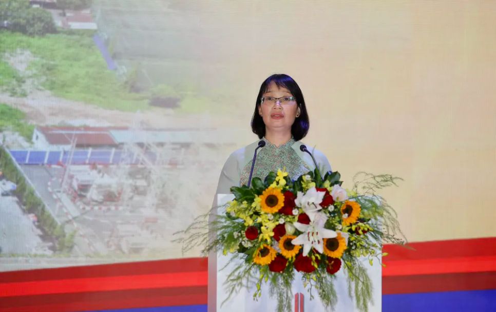 Phó Chủ tịch UBND TPHCM Trần Thị Diệu Thúy phát biểu tại Lễ khánh thành. Ảnh: DŨNG PHƯƠNG