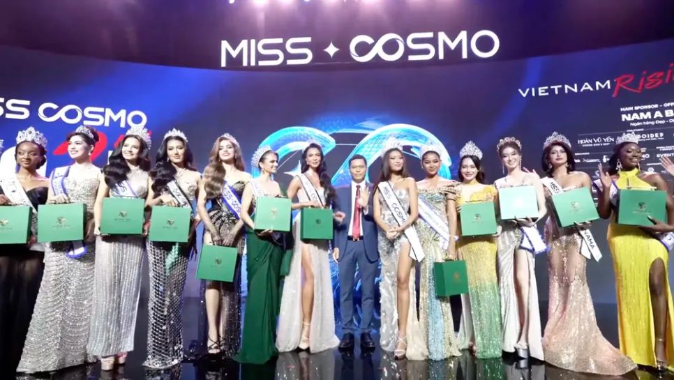 Các người đẹp quốc tế tham dự Miss Cosmo 2025