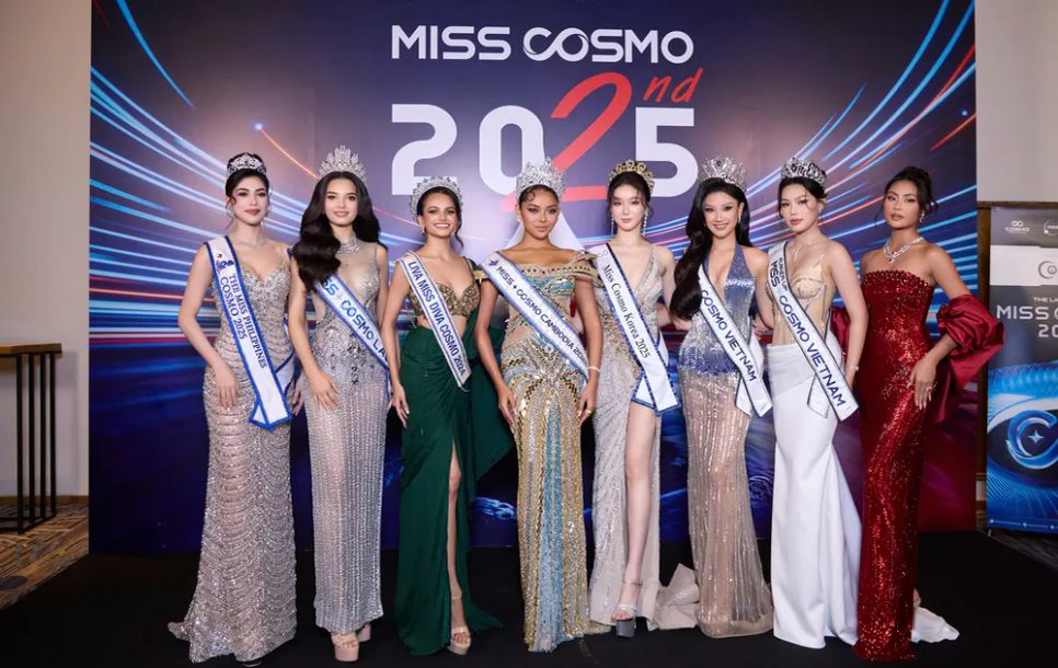 Các người đẹp quốc tế tham dự Miss Cosmo 2025