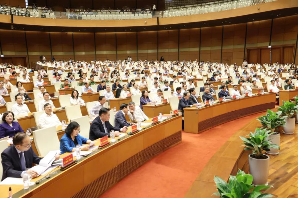 Quang cảnh hội nghị tại điểm cầu Trung ương. Ảnh: QUANG PHÚC