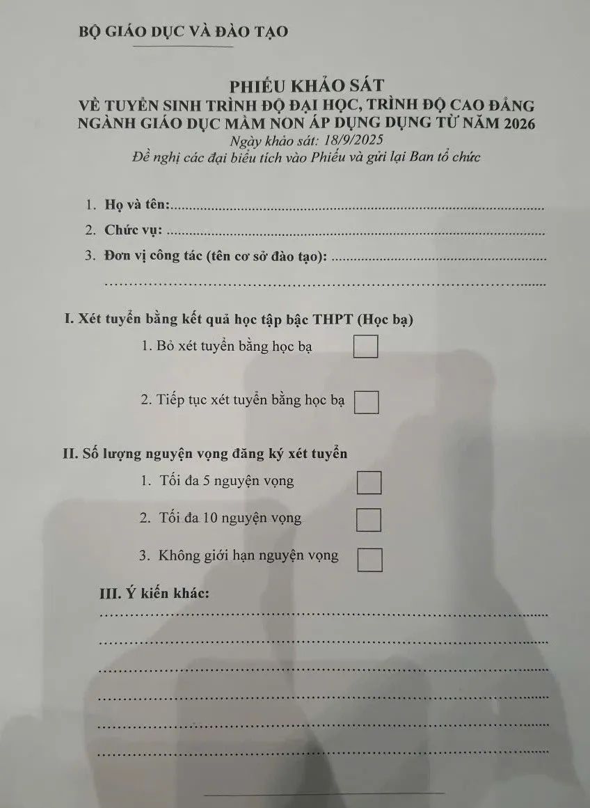Bộ GD-ĐT lấy ý kiến về việc bỏ xét tuyển đại học bằng học bạ