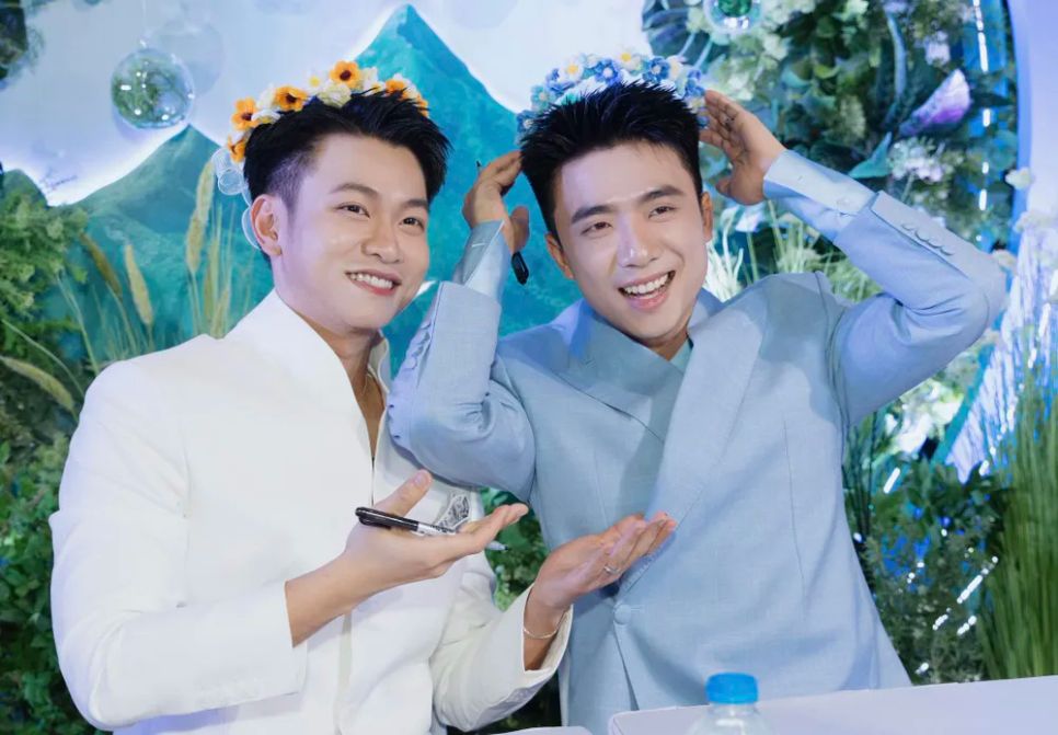 Buổi giao lưu của cặp đôi Nguyễn Tùng Dương - Ninh Anh Bùi tạo nhiều ý kiến trái chiều từ dư luận. Ảnh: FBNV