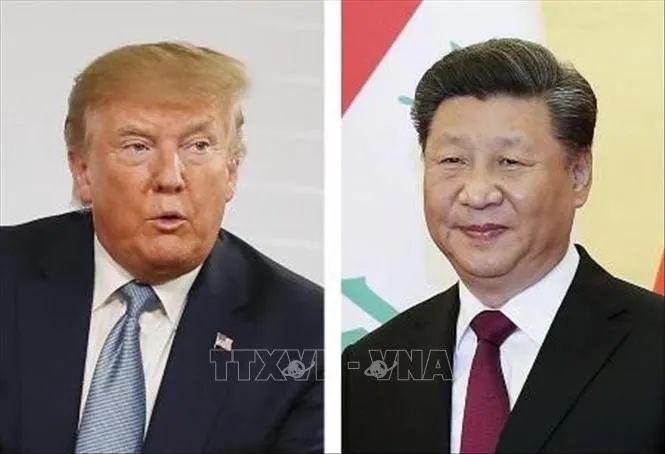 Tổng thống Mỹ Donald Trump (trái) và Chủ tịch Trung Quốc Tập Cận Bình. Ảnh: Kyodo/ TTXVN