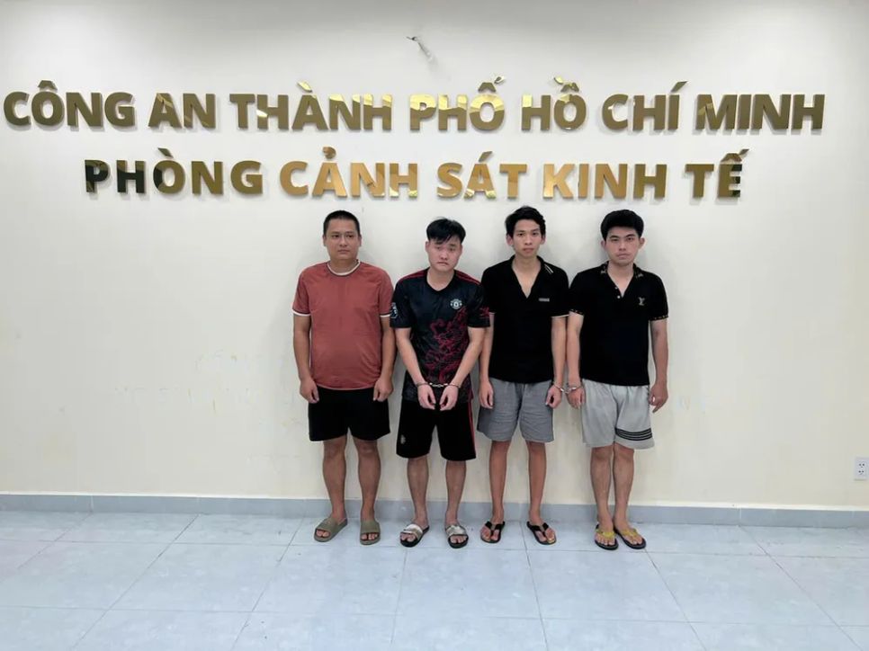Các đối tượng bị khởi tố. Ảnh: CACC Các đối tượng bị khởi tố. Ảnh: CACC