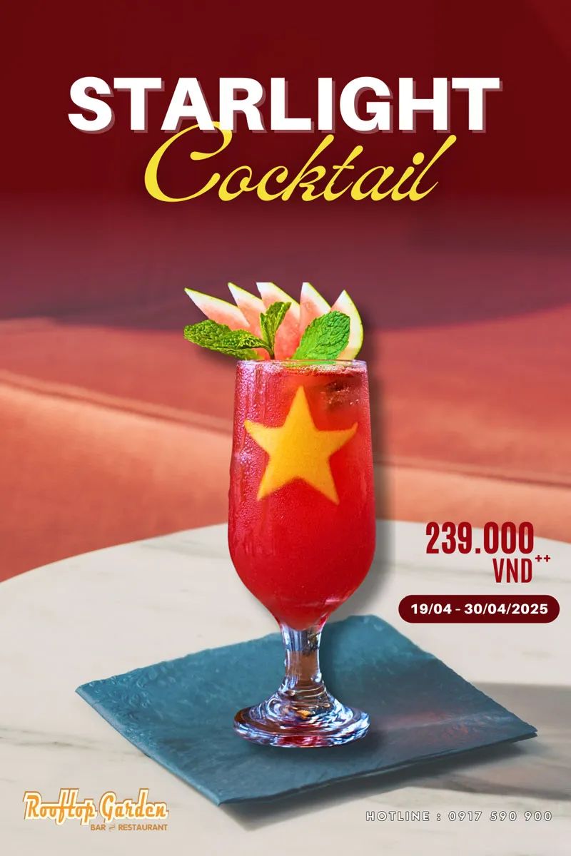 Starlight Cocktail – ánh sao rực rỡ, sắc màu tự hào mừng ngày 30-4