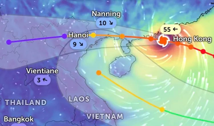Siêu bão Ragasa giảm xuống cấp 11 trước khi vào Việt Nam