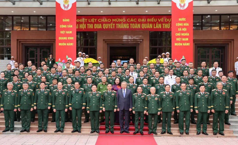 Tổng Bí thư Tô Lâm và các đại biểu tham dự đại hội. Ảnh: QUANG PHÚC