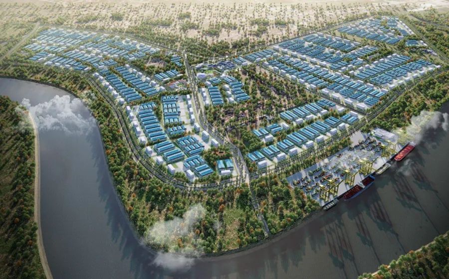 Phối cảnh dự án đầu tư phát triển kết cấu hạ tầng Khu công nghiệp Tân Trào