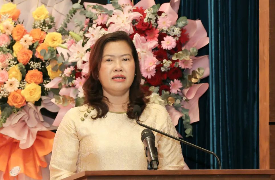 Phó Chủ tịch UBND TP Cần Thơ Nguyễn Thị Ngọc Điệp phát biểu tại lễ công bố