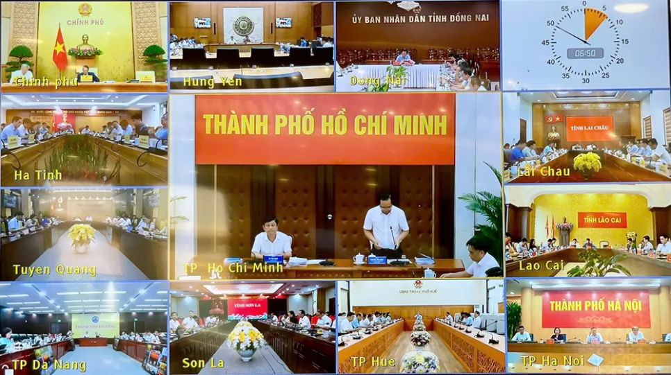 Hội nghị trực tuyến Chính phủ với địa phương tháng 9