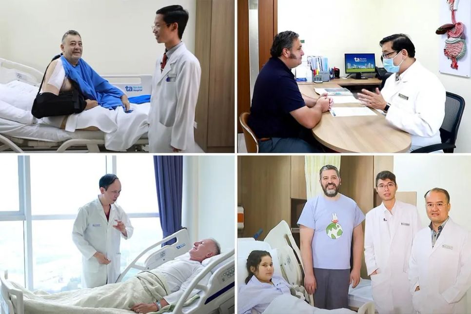 Mỗi năm có hơn 12.000 bệnh nhân là người nước ngoài đến BVĐK Tâm Anh khám chữa bệnh. Người bệnh đến với Tâm Anh không chỉ được điều trị thành công một lần, mà còn giới thiệu người thân, bạn bè cùng trở lại khám chữa bệnh như sự tri ân, lòng tin đối với ngành y Việt Nam. Ảnh: BVĐK Tâm Anh Mỗi năm có hơn 12.000 bệnh nhân là người nước ngoài đến BVĐK Tâm Anh khám chữa bệnh. Người bệnh đến với Tâm Anh không chỉ được điều trị thành công một lần, mà còn giới thiệu người thân, bạn bè cùng trở lại khám chữa bệnh như sự tri ân, lòng tin đối với ngành y Việt Nam. Ảnh: BVĐK Tâm Anh