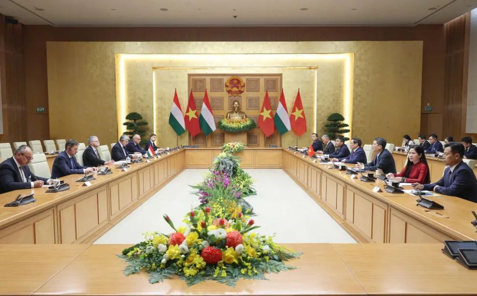 Quang cảnh buổi tiếp. Ảnh: VIẾT CHUNG