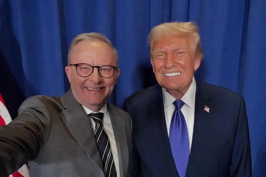 Tổng thống Mỹ Donald Trump và Thủ tướng Australia Anthony Albanese. Tổng thống Mỹ Donald Trump và Thủ tướng Australia Anthony Albanese.
