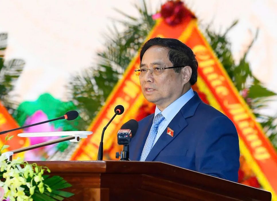 Thủ tướng Phạm Minh Chính phát biểu tại buổi lễ. Ảnh: VIẾT CHUNG <br> Thủ tướng Phạm Minh Chính phát biểu tại buổi lễ. Ảnh: VIẾT CHUNG <br>