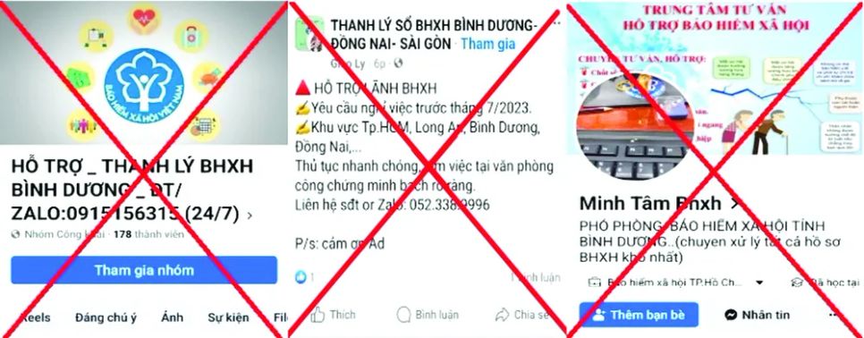 Các thông tin mạo danh cơ quan Bảo hiểm xã hội tràn lan trên không gian mạng Các thông tin mạo danh cơ quan Bảo hiểm xã hội tràn lan trên không gian mạng